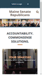 Mobile Screenshot of mainesenategop.com