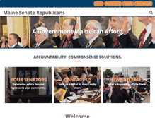 Tablet Screenshot of mainesenategop.com